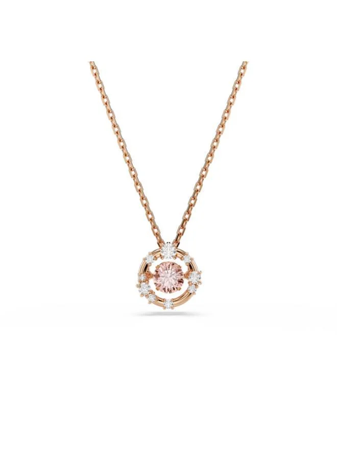 سواروفسكي قلادة بدلاية مطلية بالذهب الوردي كونستيلا